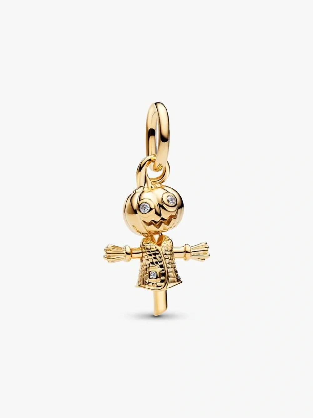Pandora Pumpkin Scarecrow Dangle Charm